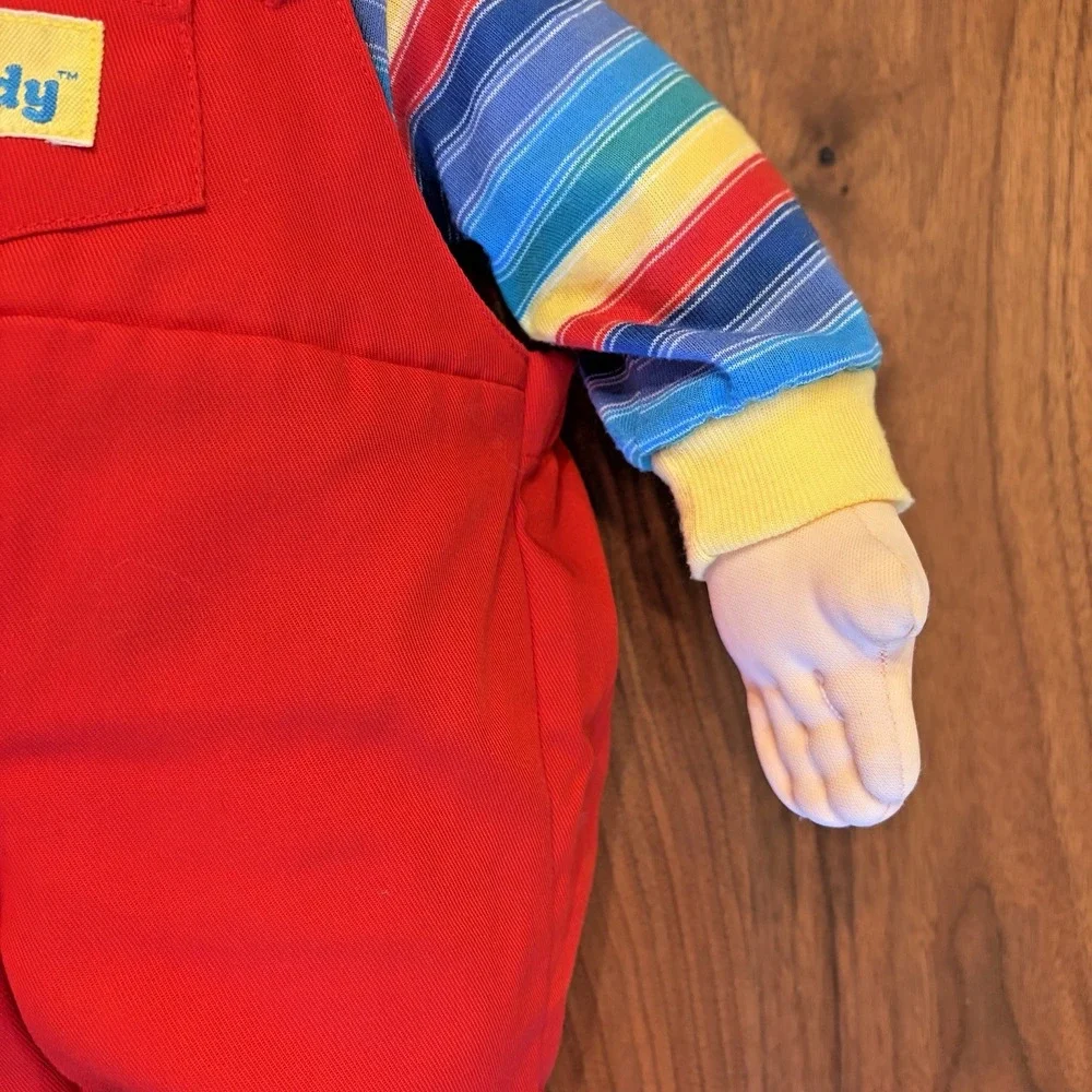 Vintage 1985 Hasbro My Buddy Doll Brown Hair Blue Eyes Red Overalls 22